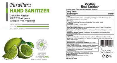 50ml Ndc: 79547-201-08 Label (08 Purupuru Hand Sanitizer Gel 50ml Label)